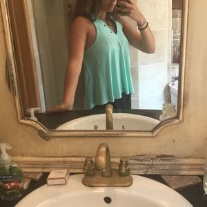 Flowy mint green tank